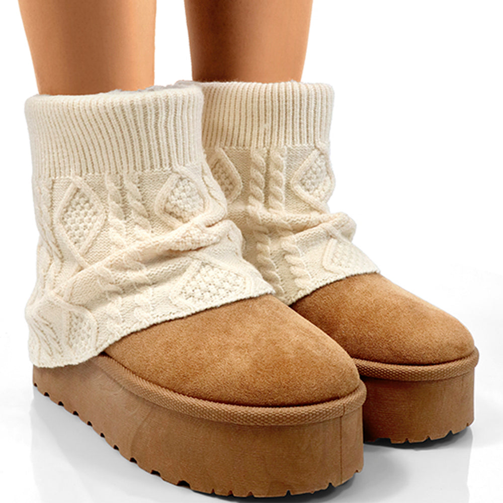 Knit Covered Bootie