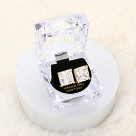 12mm Stud Earrings with Clear Box
