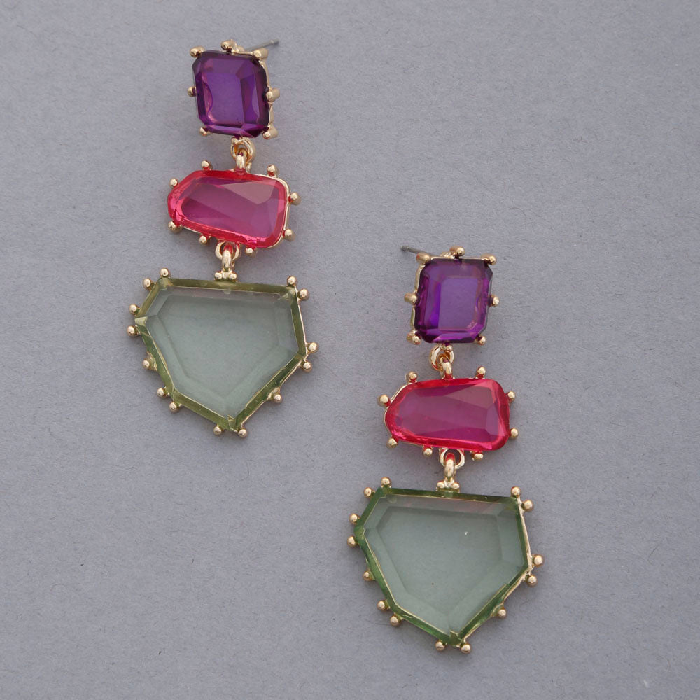 Multishaped Dangle Earring