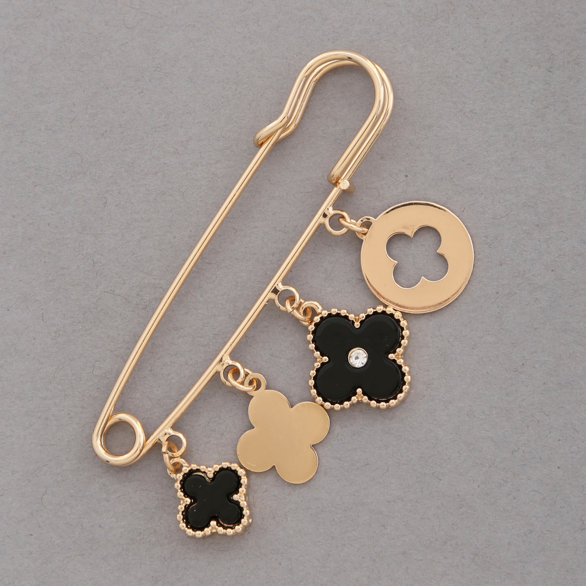 Clover Charm Brooch