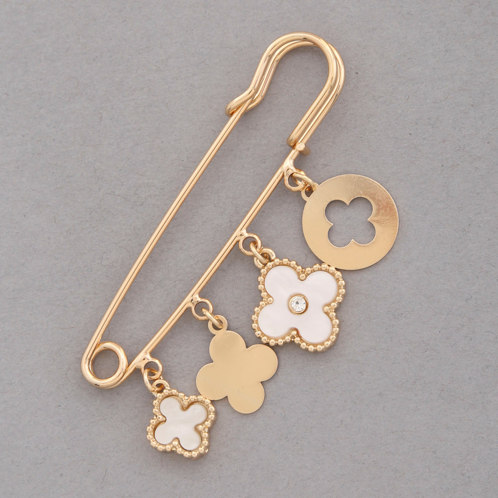 Clover Charm Brooch