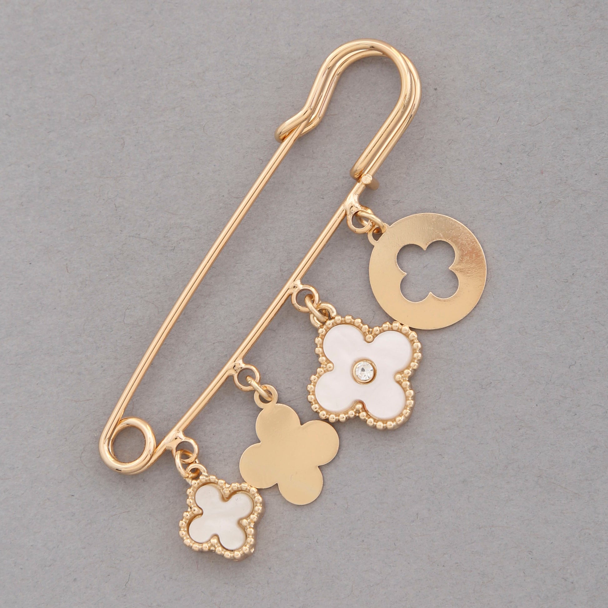 Clover Charm Brooch