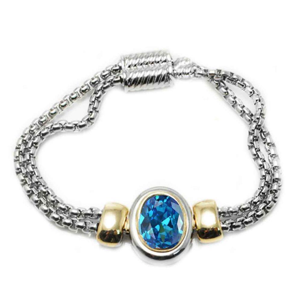 DYI OVAL STONE MAGNETIC BRACELET