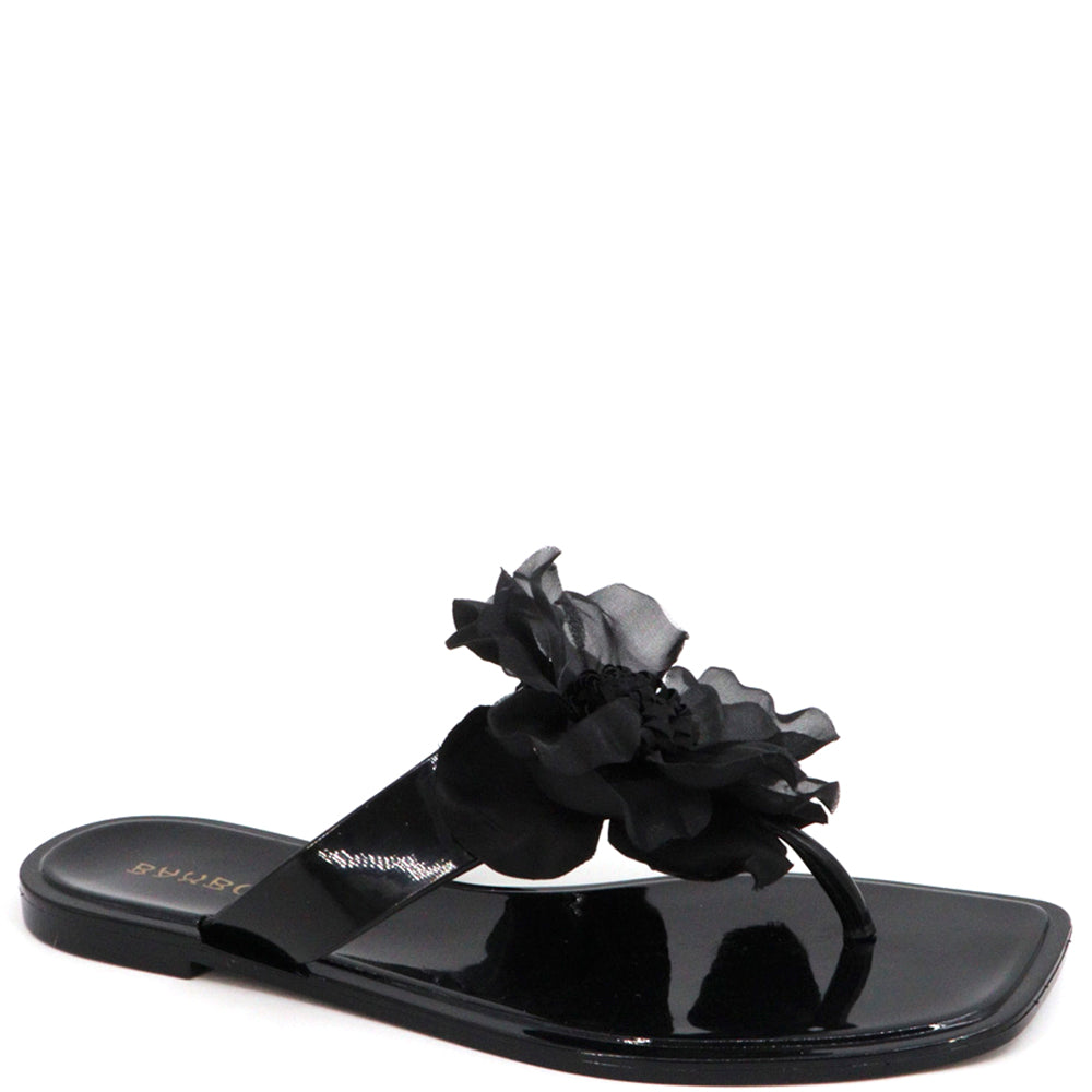 JELLY THONG SLIDE W FLOWER