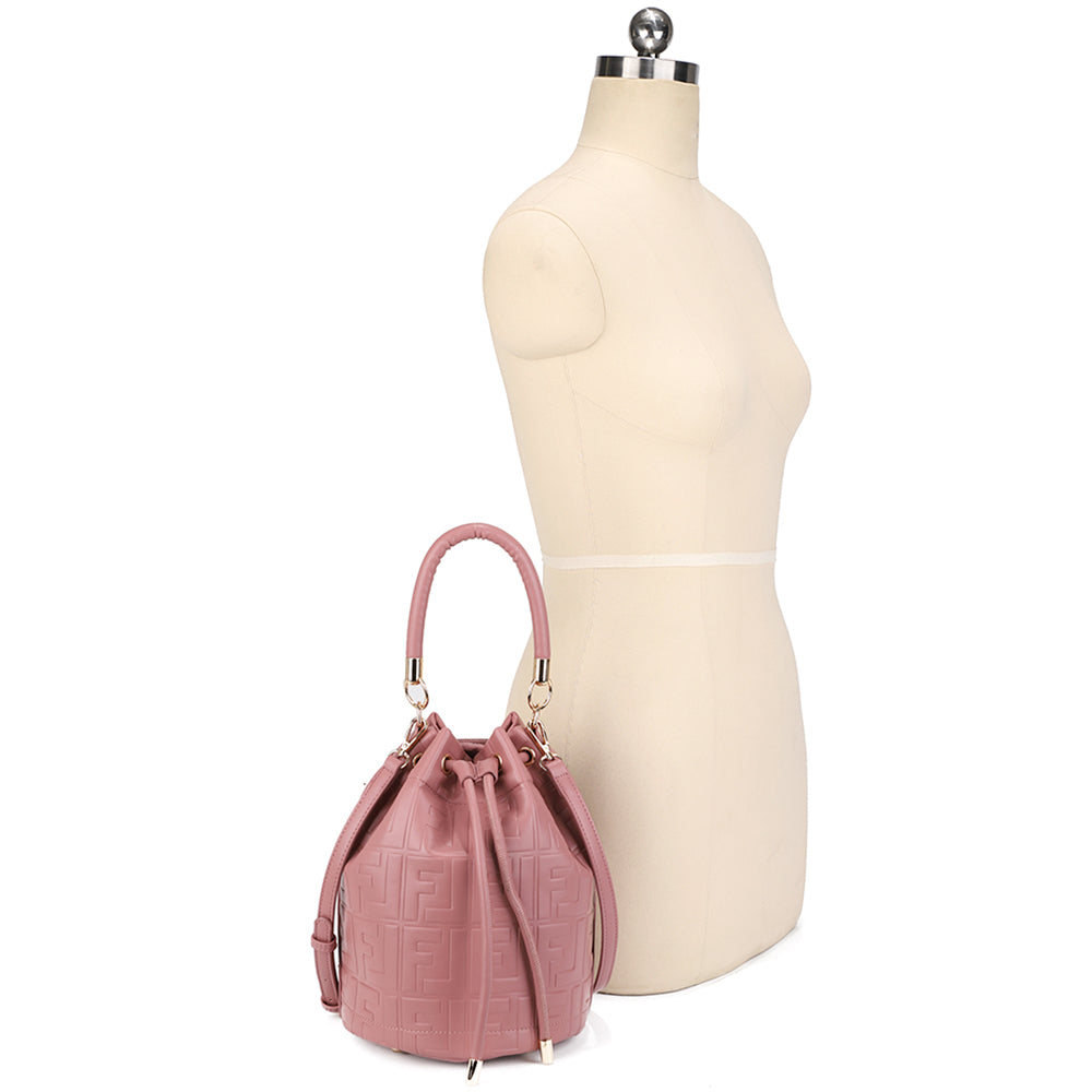 PREORDER 2In1 Design Texture Handle Satchel W Wallet Set