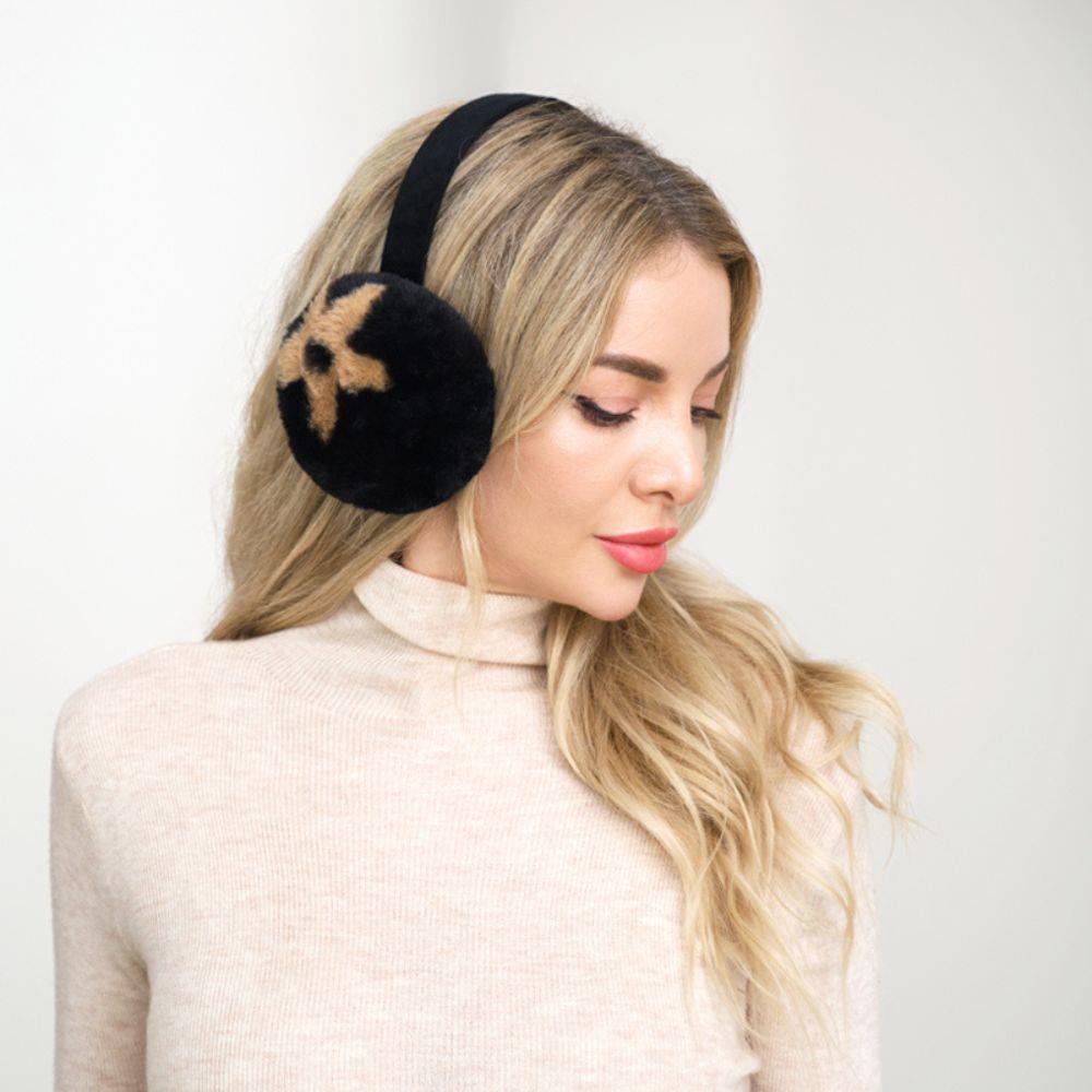 Faux Fur Monogram Ear Muffs