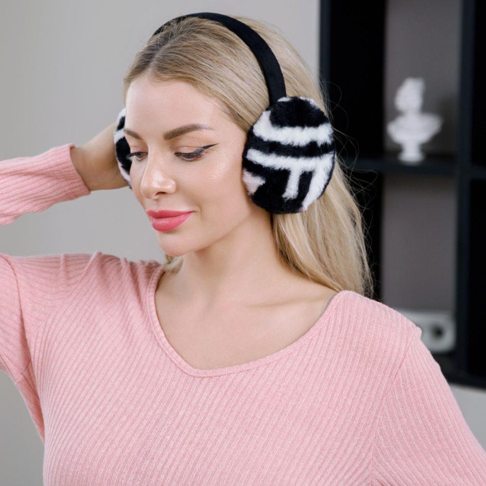 Faux Fur Monogram Ear Muffs