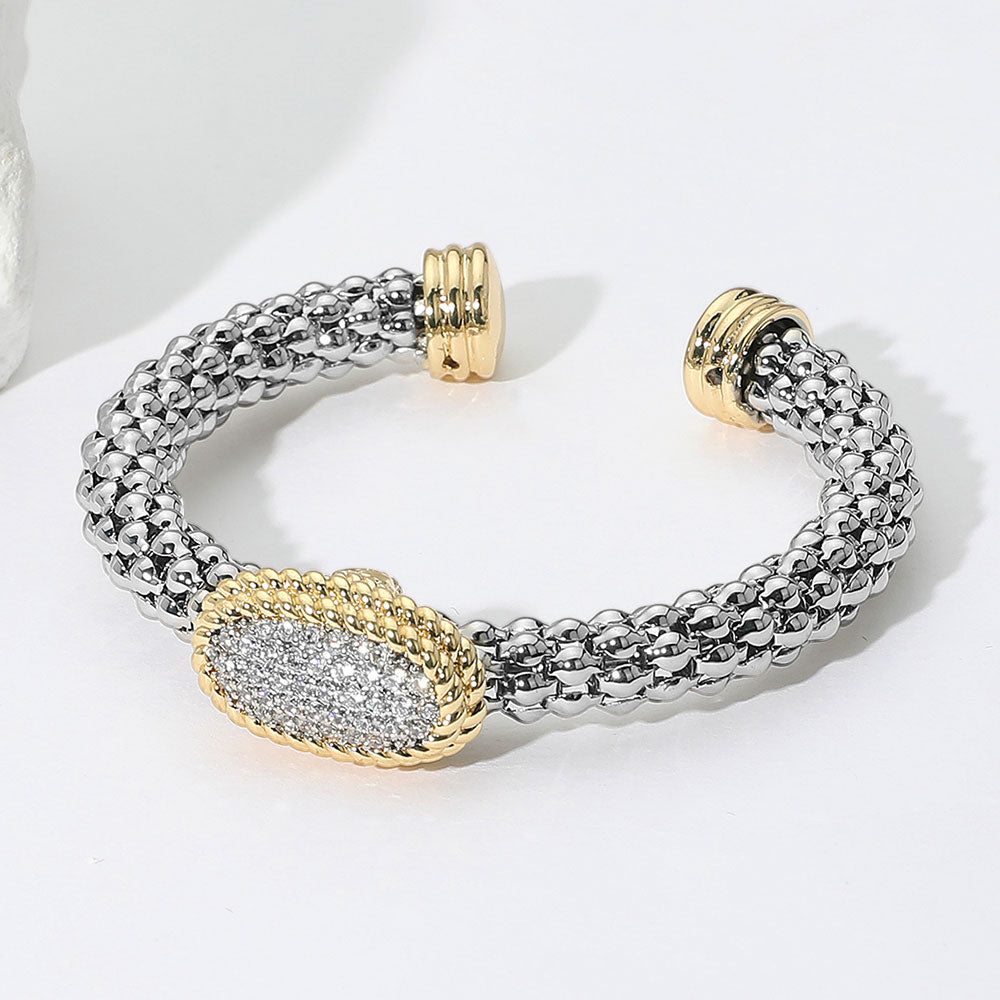 DYI Oval Accent Cuff Bracelet