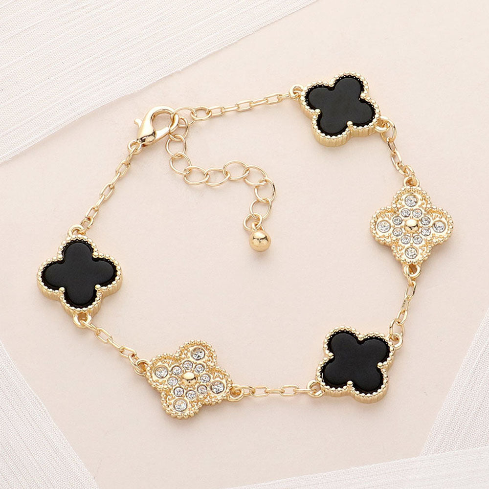 Quatrefoil (Clover) Link Bracelet