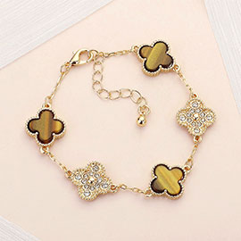 Quatrefoil (Clover) Link Bracelet