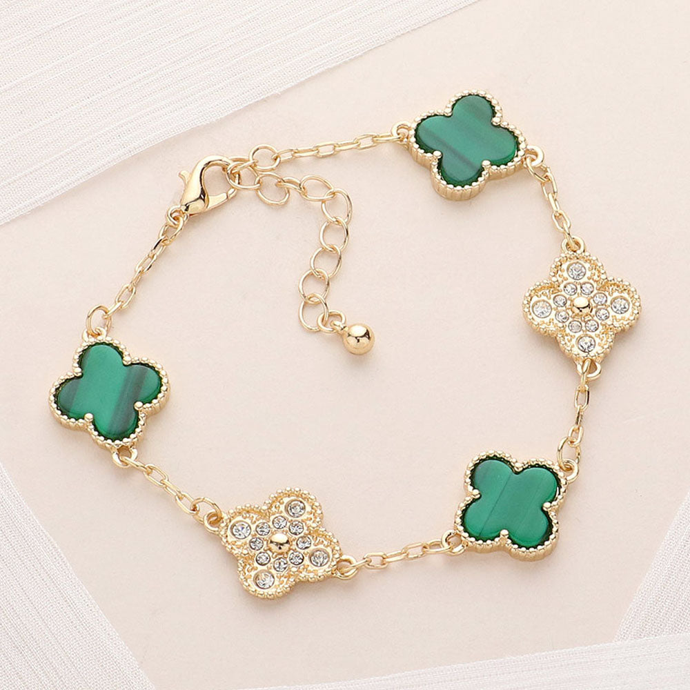 Quatrefoil (Clover) Link Bracelet