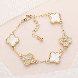 Quatrefoil (Clover) Link Bracelet