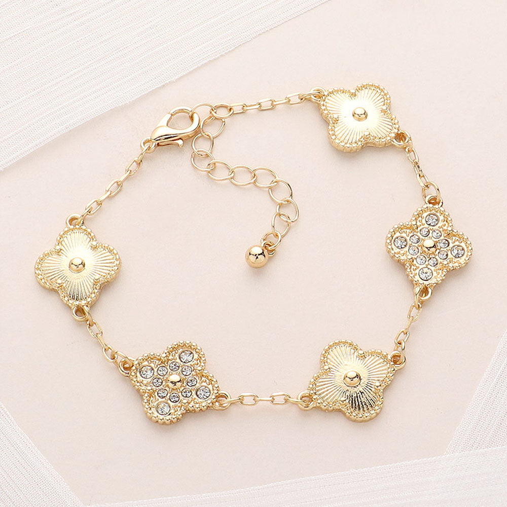 Quatrefoil (Clover) Link Bracelet