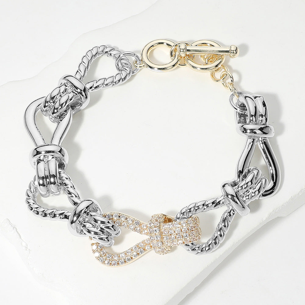 DYI Rope Knot Link Toggle Bracelet