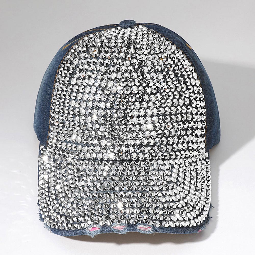 Bling Studded Glam Baseball Cap
