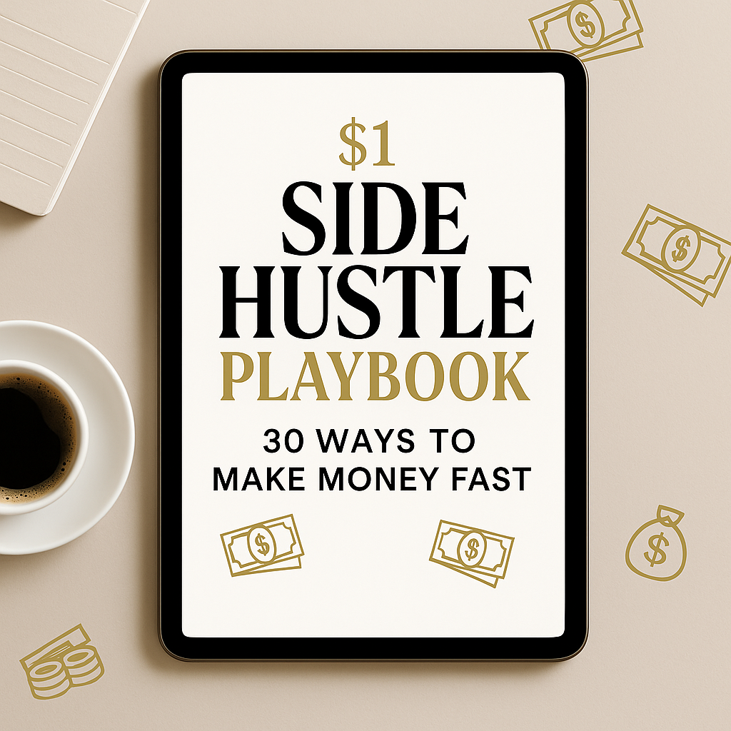 🤑 $1 Side Hustle Playbook: 30 Ways to Make Money Fast