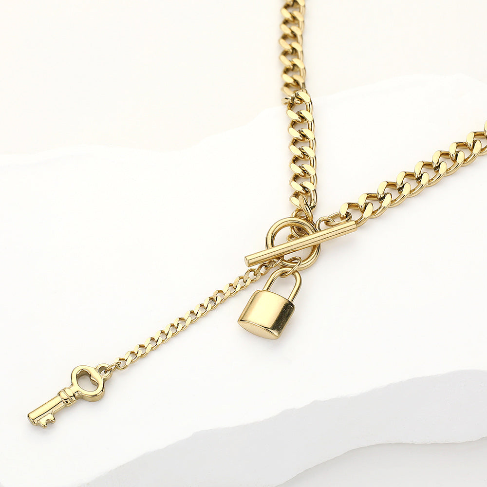 Lock and Key Toggle Necklace