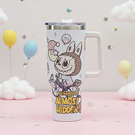 PREORDER Monster Bunny Character Printed 40oz Stainless Steel Tumbler with Handle
