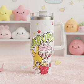 PREORDER Monster Bunny Character Printed 40oz Stainless Steel Tumbler with Handle