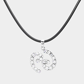 Embellished Zodiac Pendant Necklace