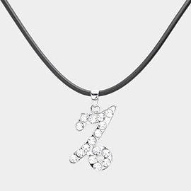 Embellished Zodiac Pendant Necklace