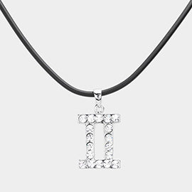 Embellished Zodiac Pendant Necklace