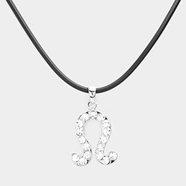 Embellished Zodiac Pendant Necklace