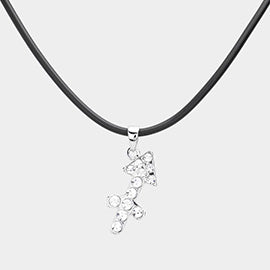 Embellished Zodiac Pendant Necklace