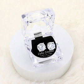 12mm Stud Earrings with Clear Box