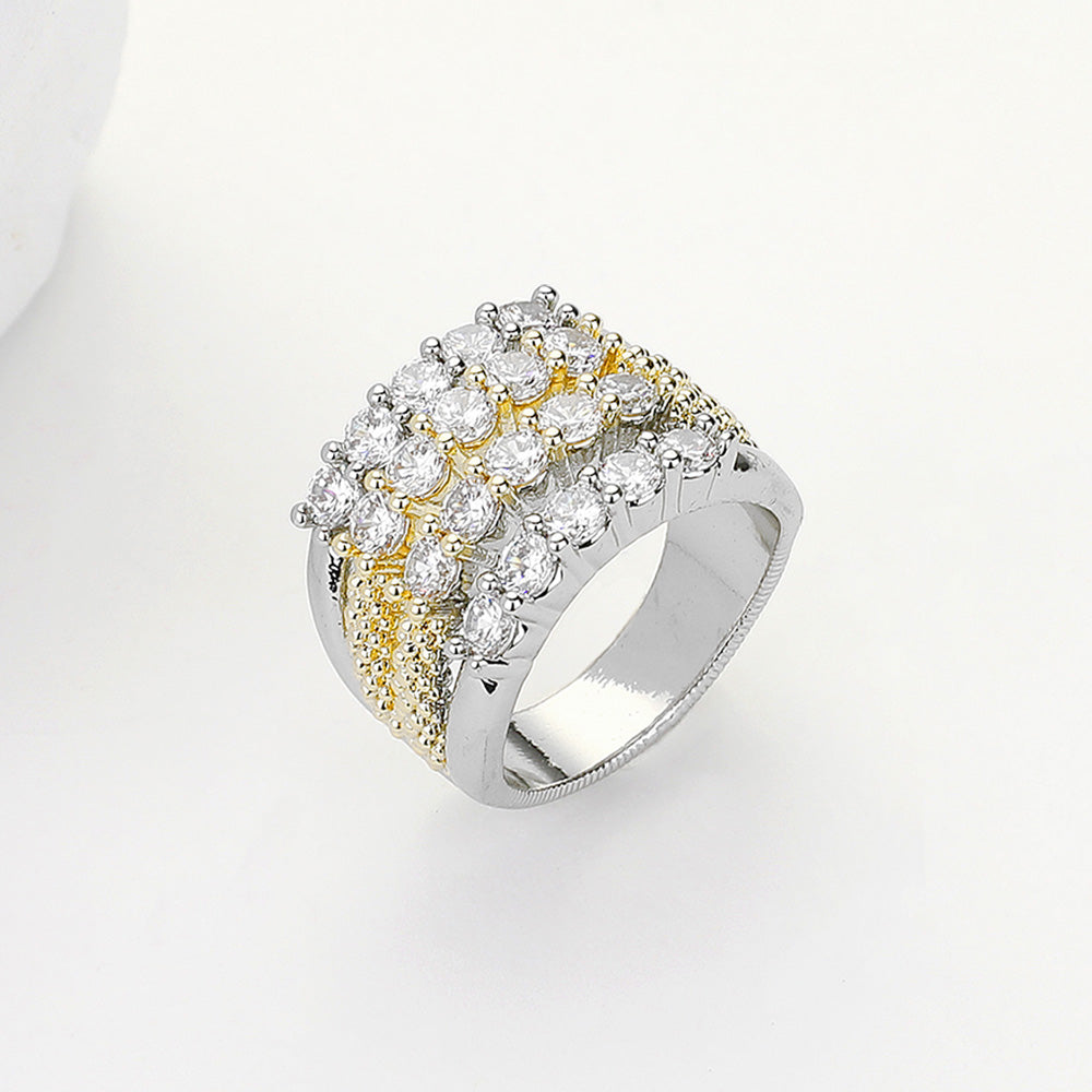 DYI 4 Row Stone Cushion Ring