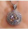 5CTW Moissanite Pendant Necklace