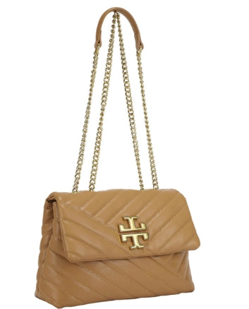 Quilted Chain Link Flap Crossbody Shoulder Bag