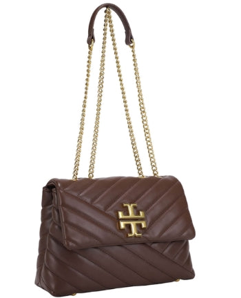 Quilted Chain Link Flap Crossbody Shoulder Bag