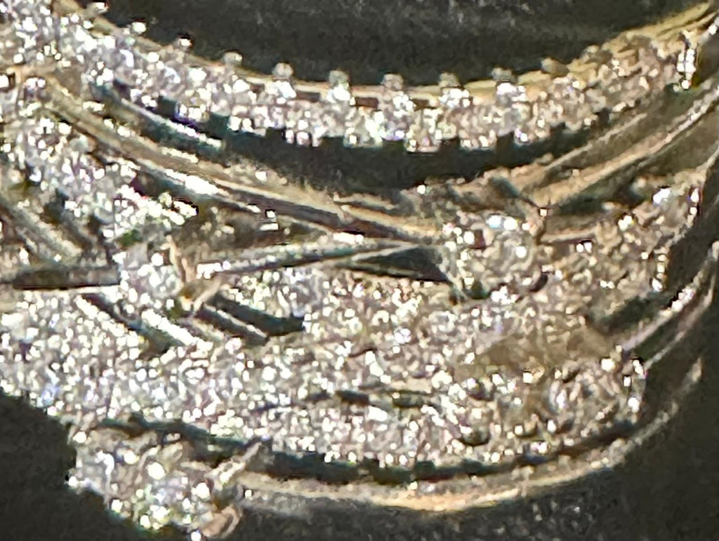 .15 CTW Lasagna Moissanite Ring