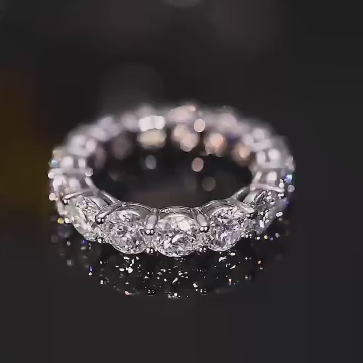 7.5 CTW Moissanite Eternity Ring VVS1
