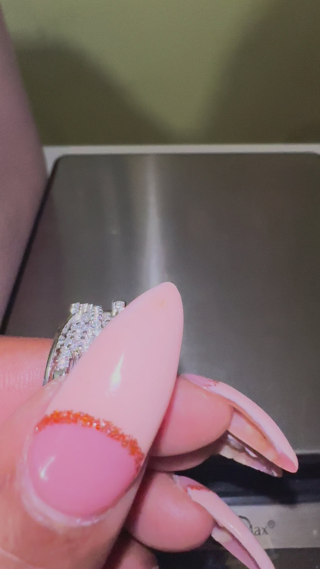 .15 CTW Lasagna Moissanite Ring